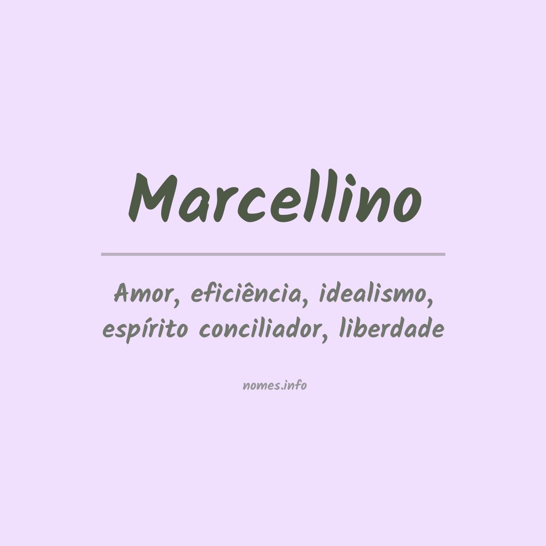 Significado do nome Marcellino