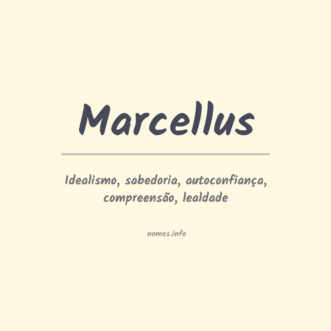 Significado do nome Marcellus