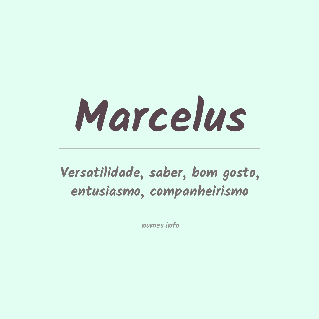 Significado do nome Marcelus