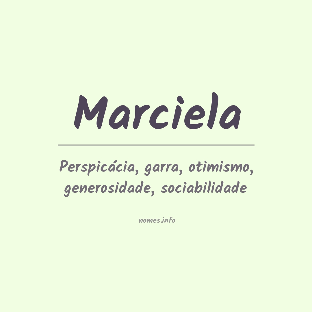 Significado do nome Marciela