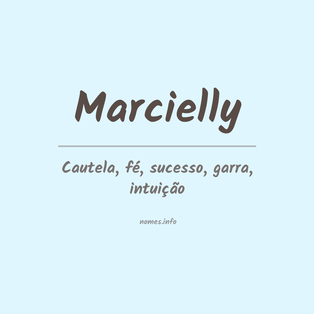 Significado do nome Marcielly