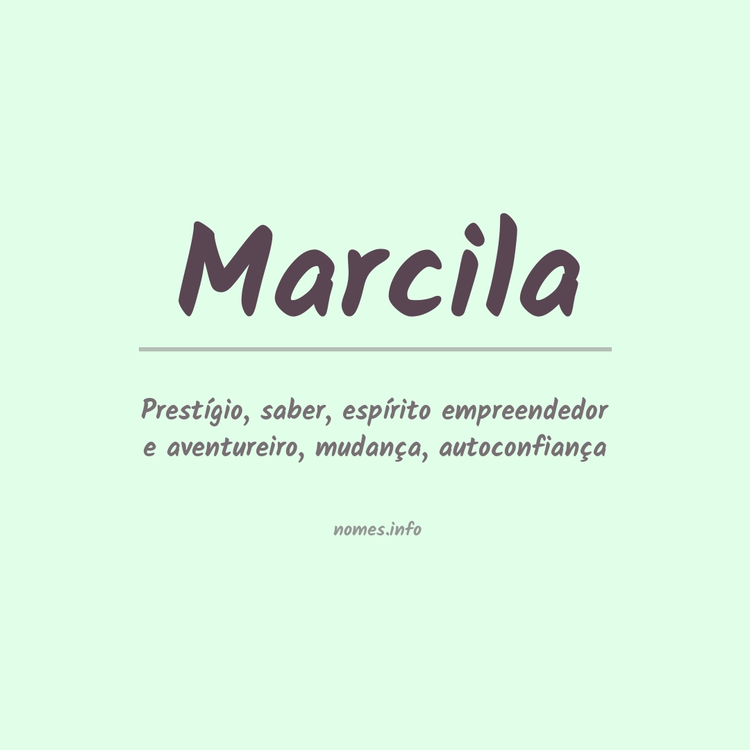 Significado do nome Marcila
