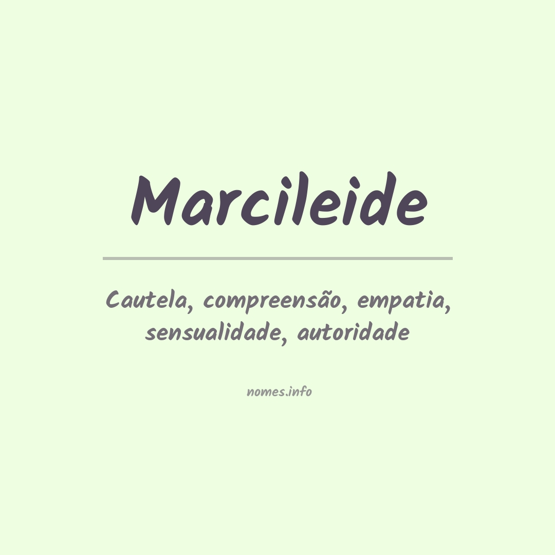 Significado do nome Marcileide