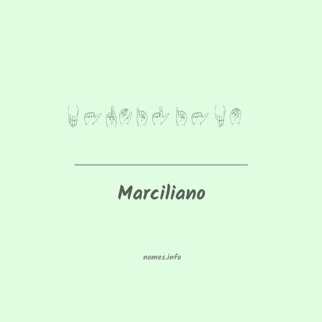 Marciliano em Libras