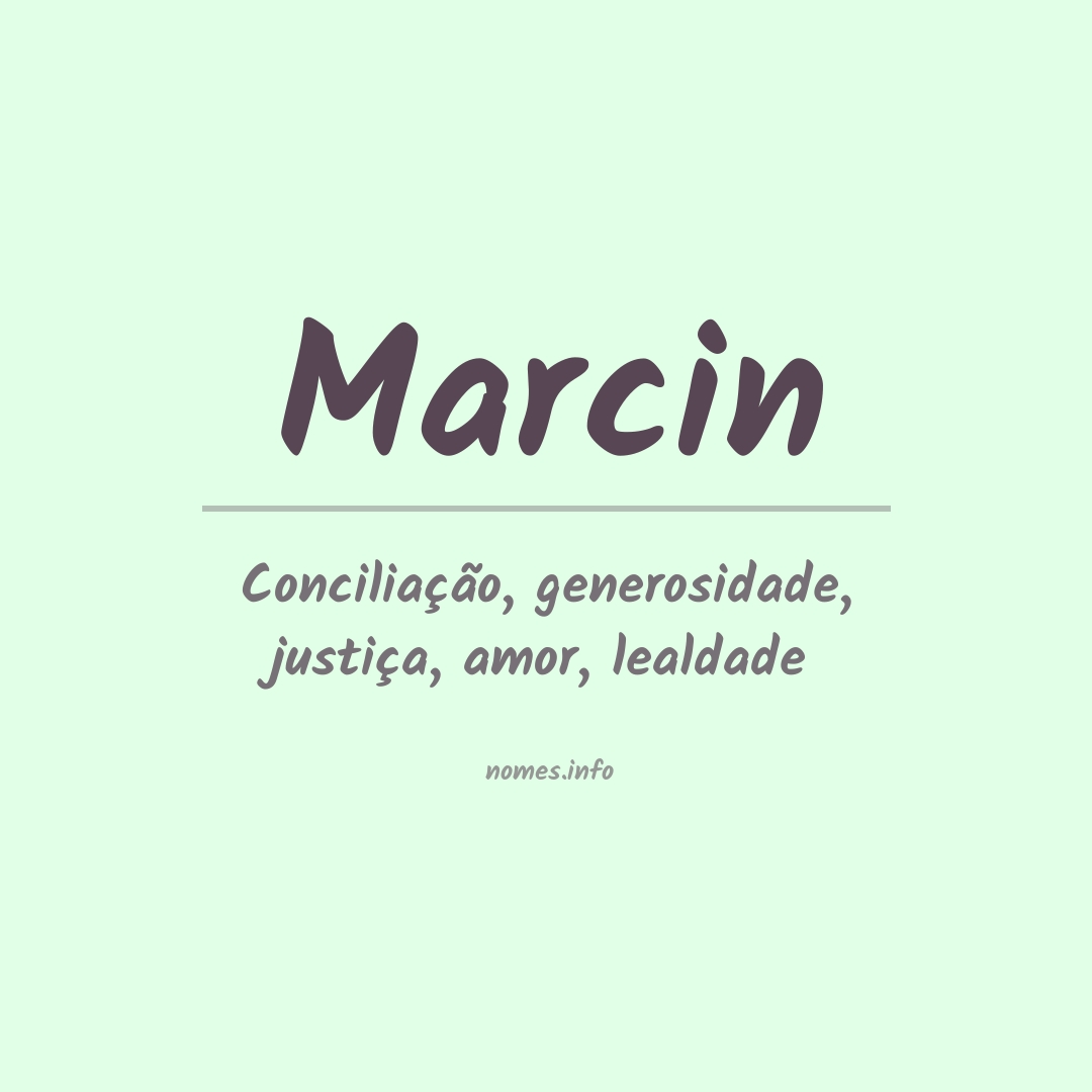 Significado do nome Marcin