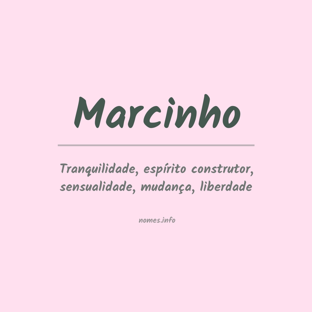 Significado do nome Marcinho
