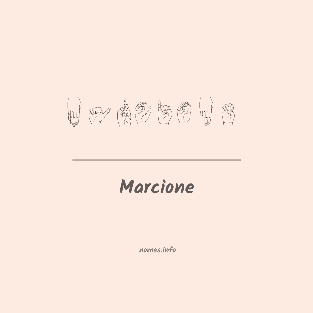 Marcione em Libras