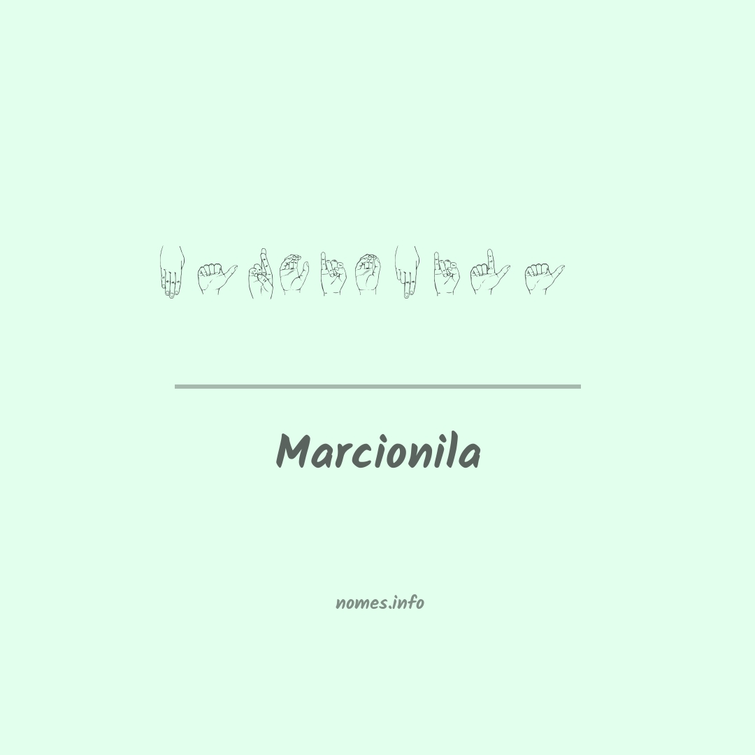 Marcionila em Libras