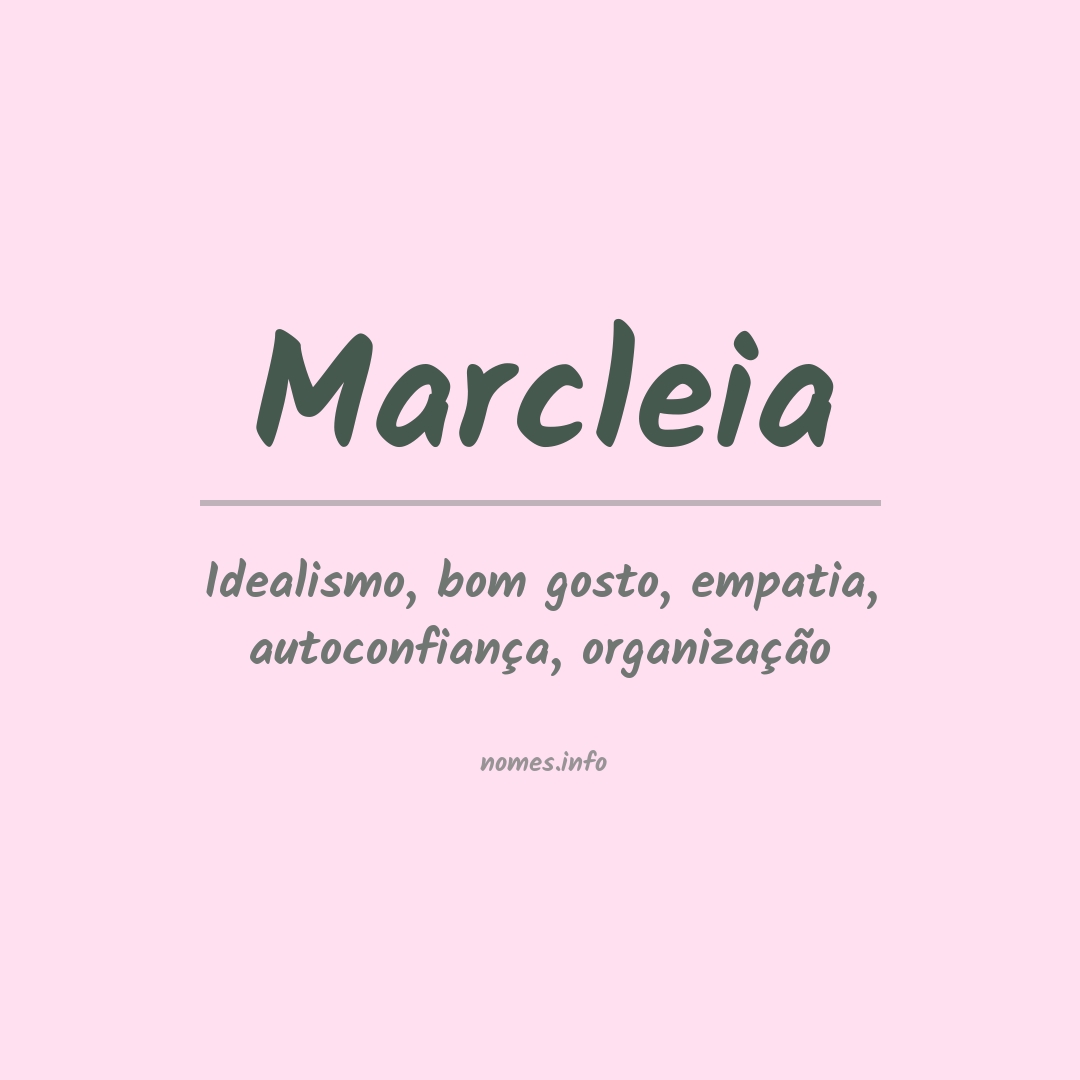 Significado do nome Marcleia
