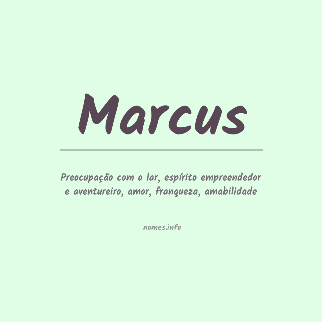 Significado do nome Marcus