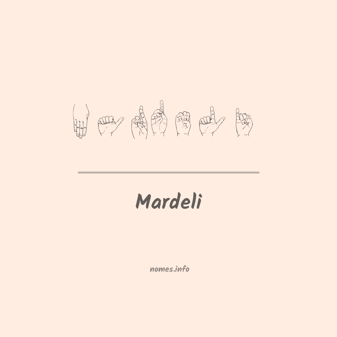 Mardeli em Libras