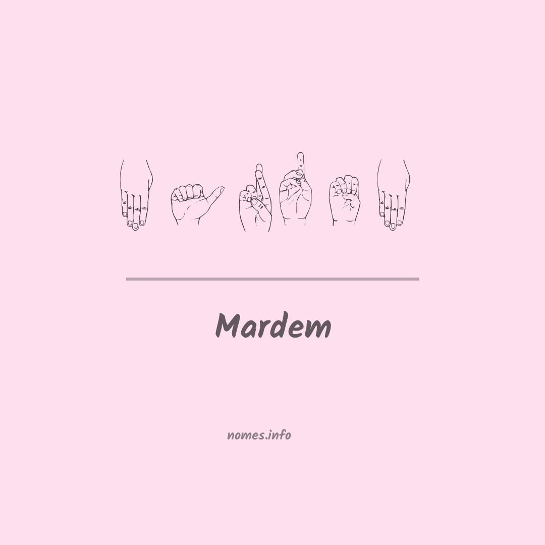 Mardem em Libras