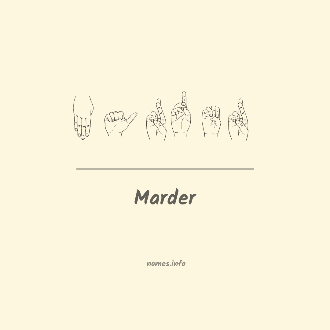 Marder em Libras