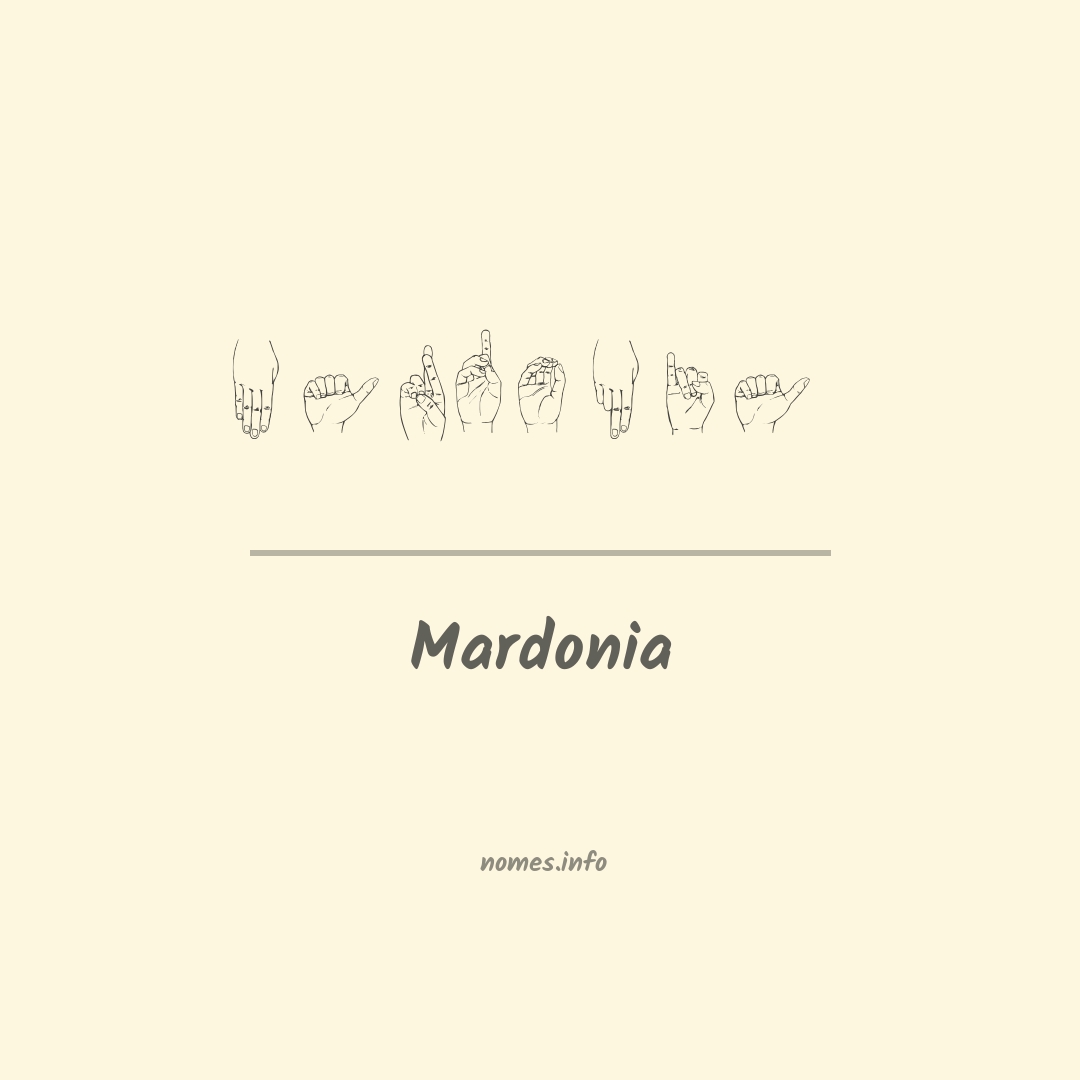 Mardonia em Libras