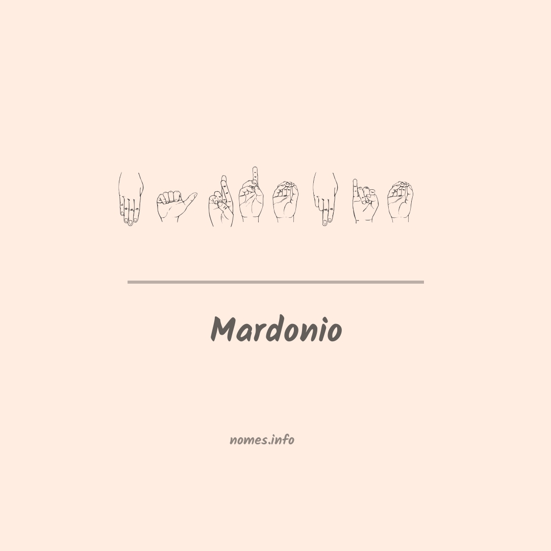 Mardonio em Libras