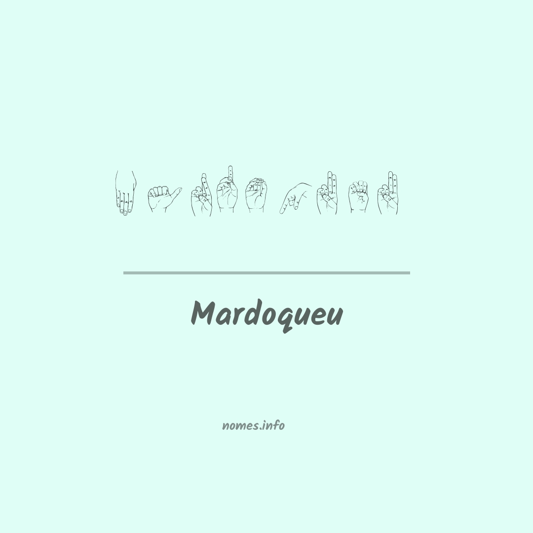 Mardoqueu em Libras