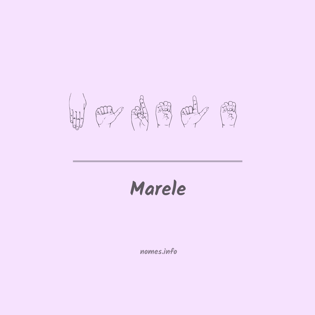 Marele em Libras