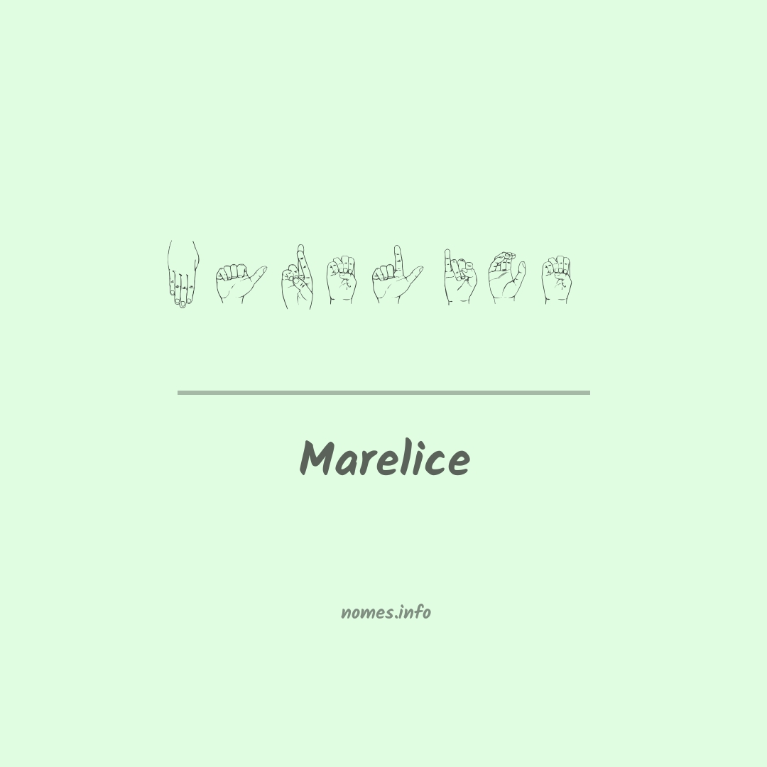 Marelice em Libras