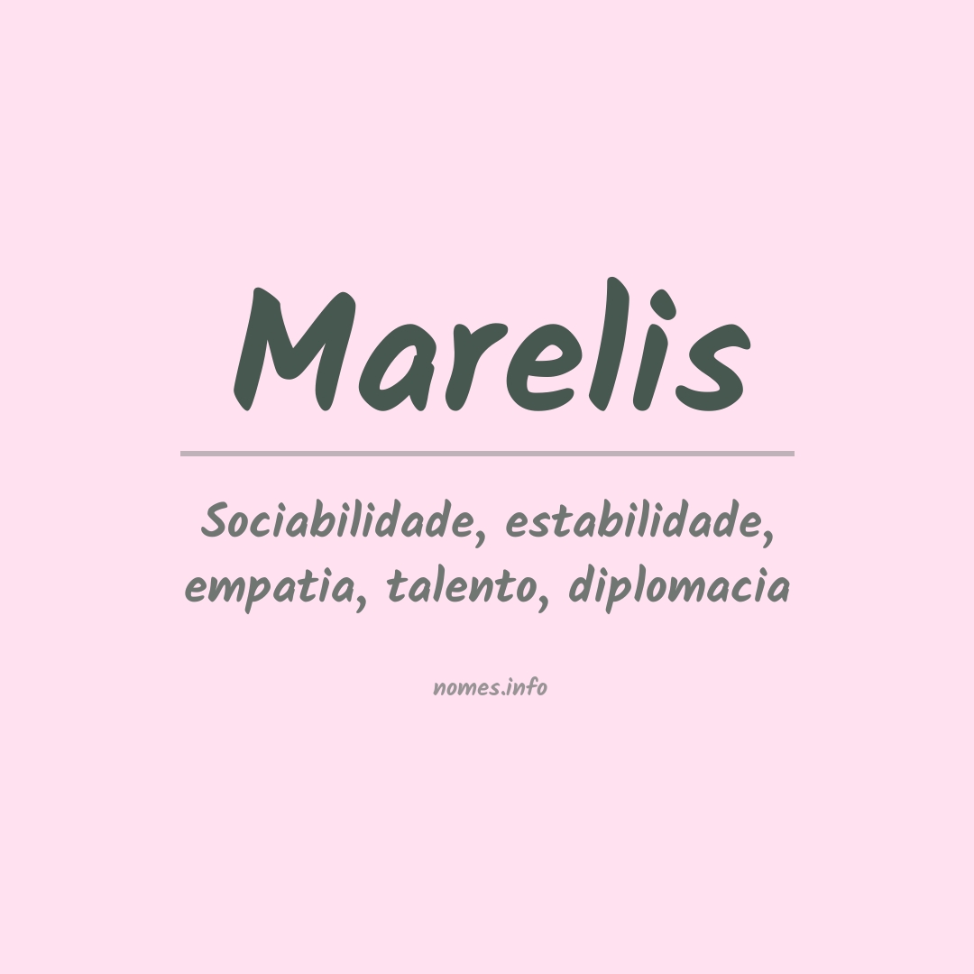 Significado do nome Marelis