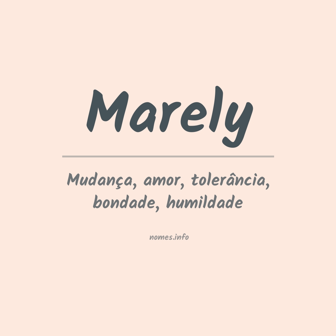 Significado do nome Marely