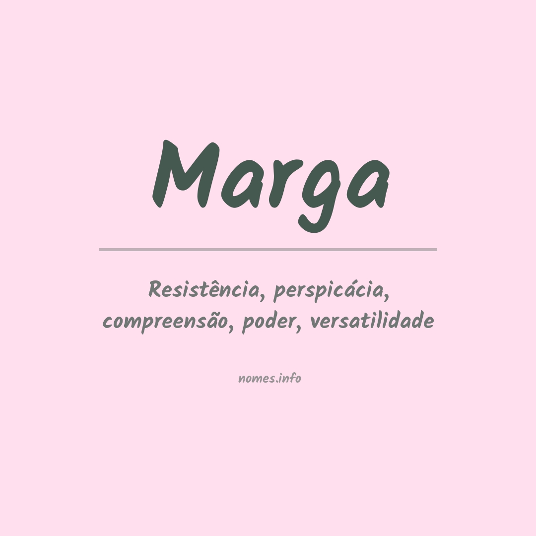 Significado do nome Marga