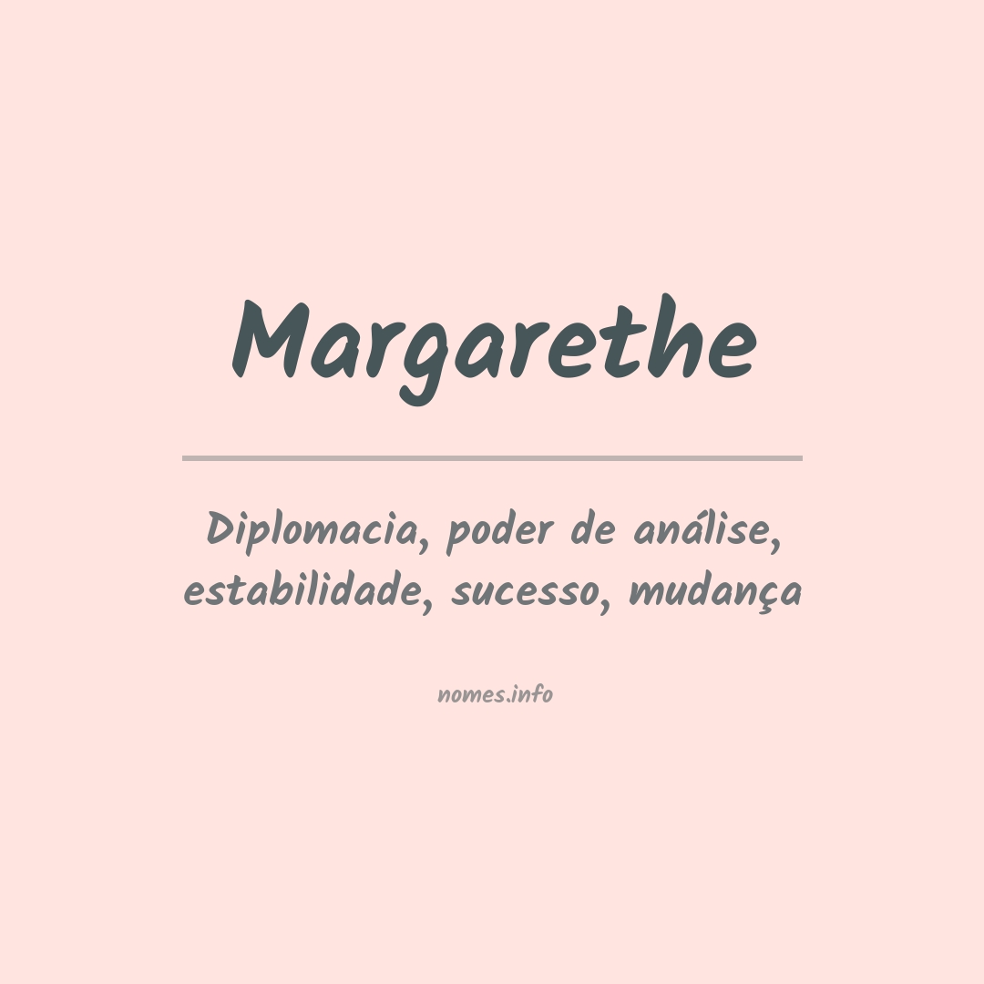 Significado do nome Margarethe