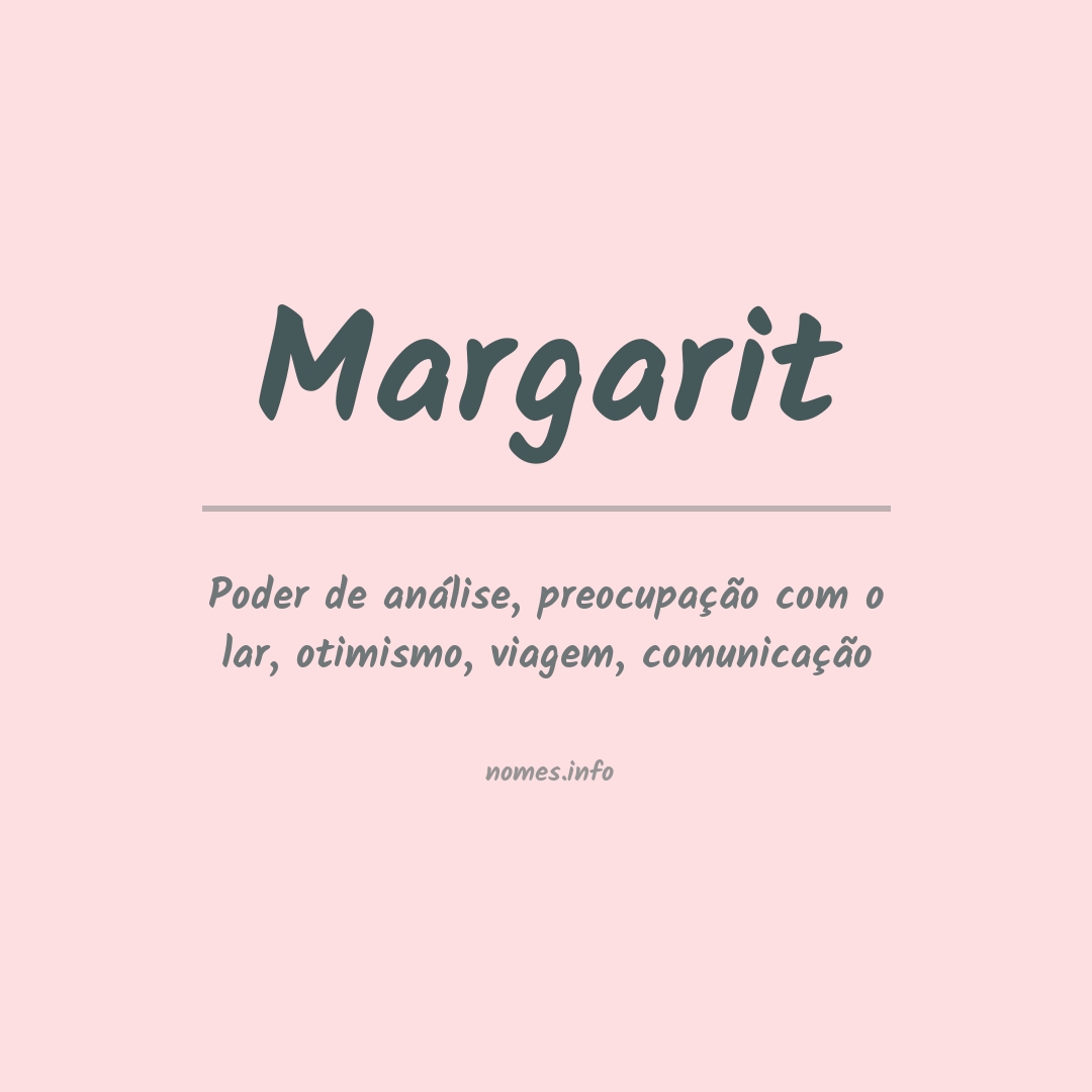Significado do nome Margarit