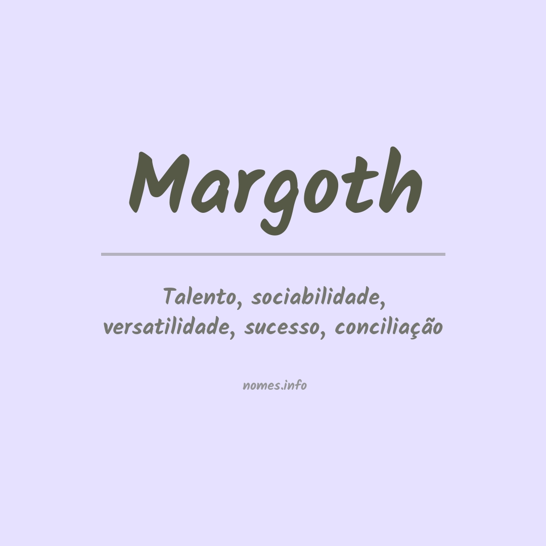 Significado do nome Margoth