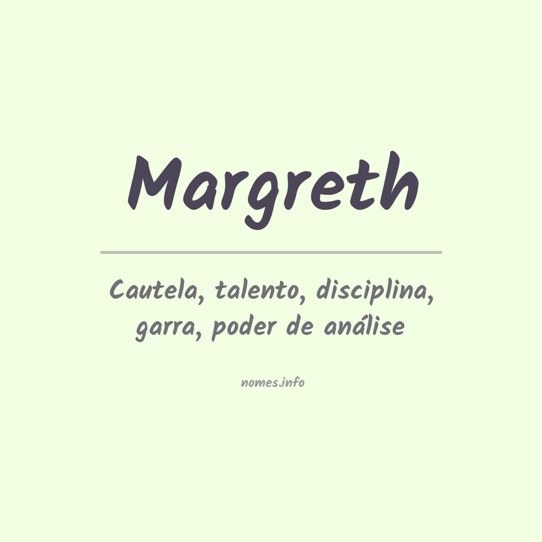 Significado do nome Margreth