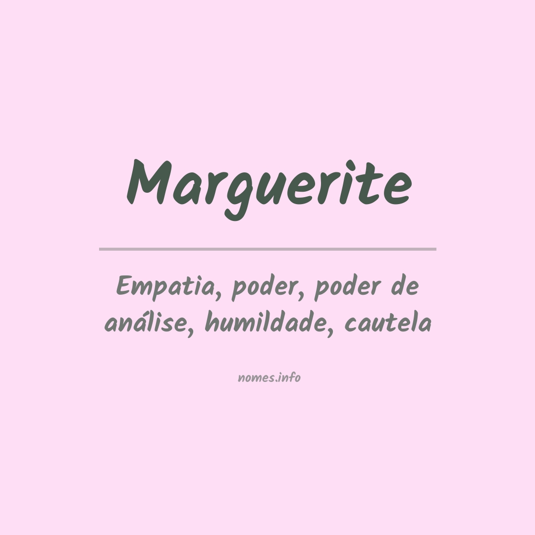 Significado do nome Marguerite