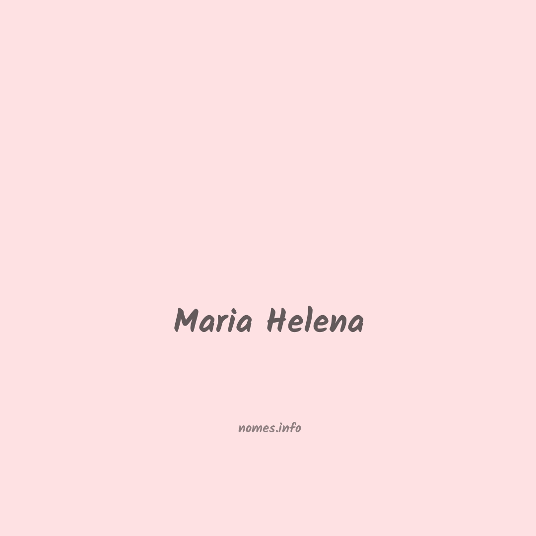 Maria helena em chinês