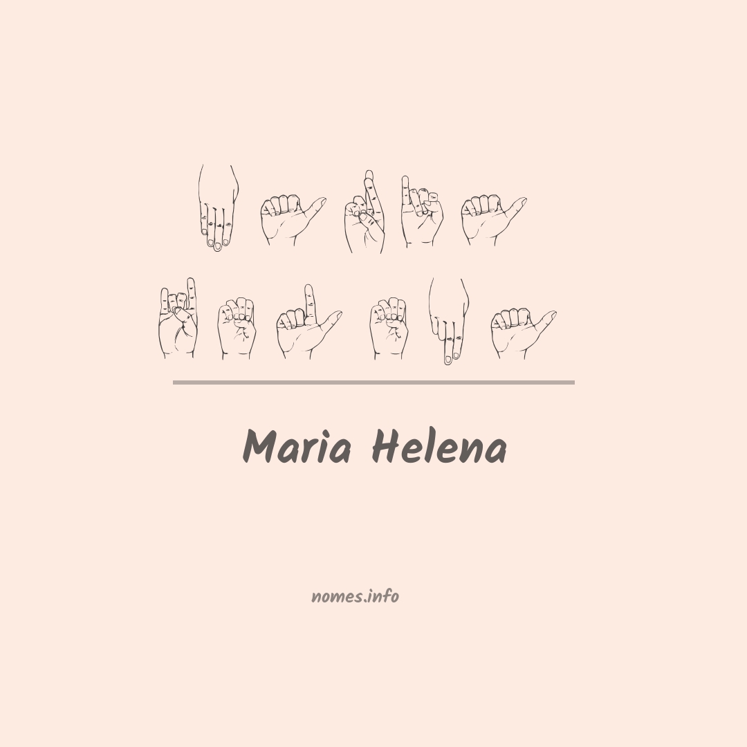 Maria helena em Libras