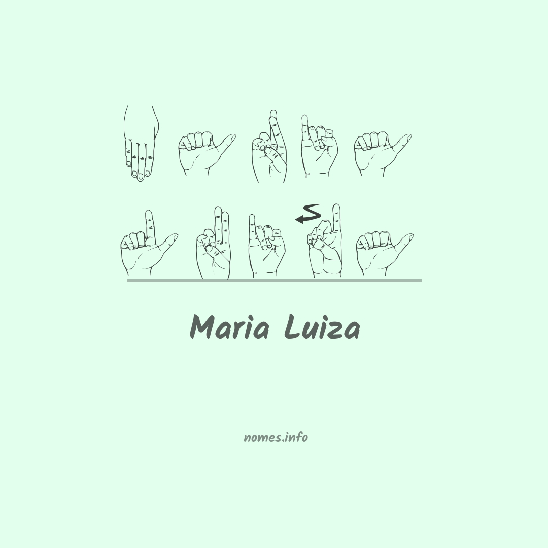 Maria luiza em Libras