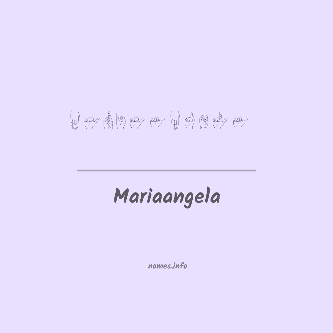 Mariaangela em Libras