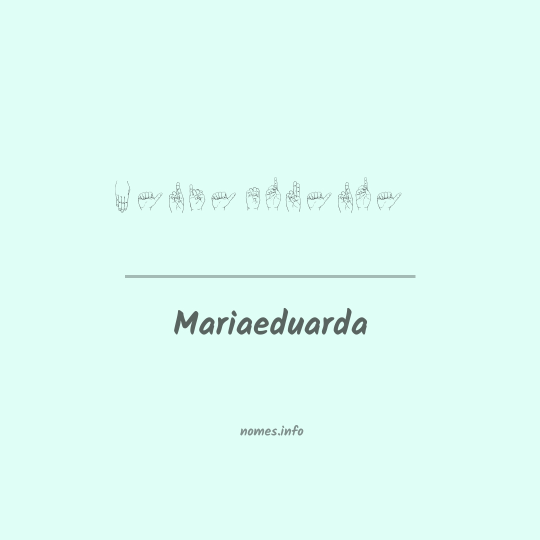 Mariaeduarda em Libras Mariaeduarda em Libras