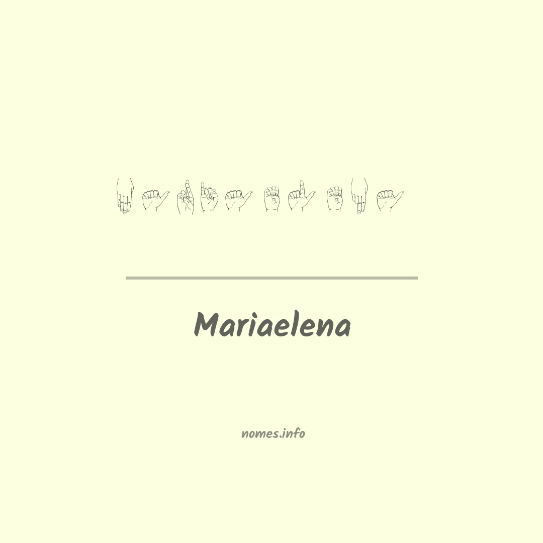 Mariaelena em Libras