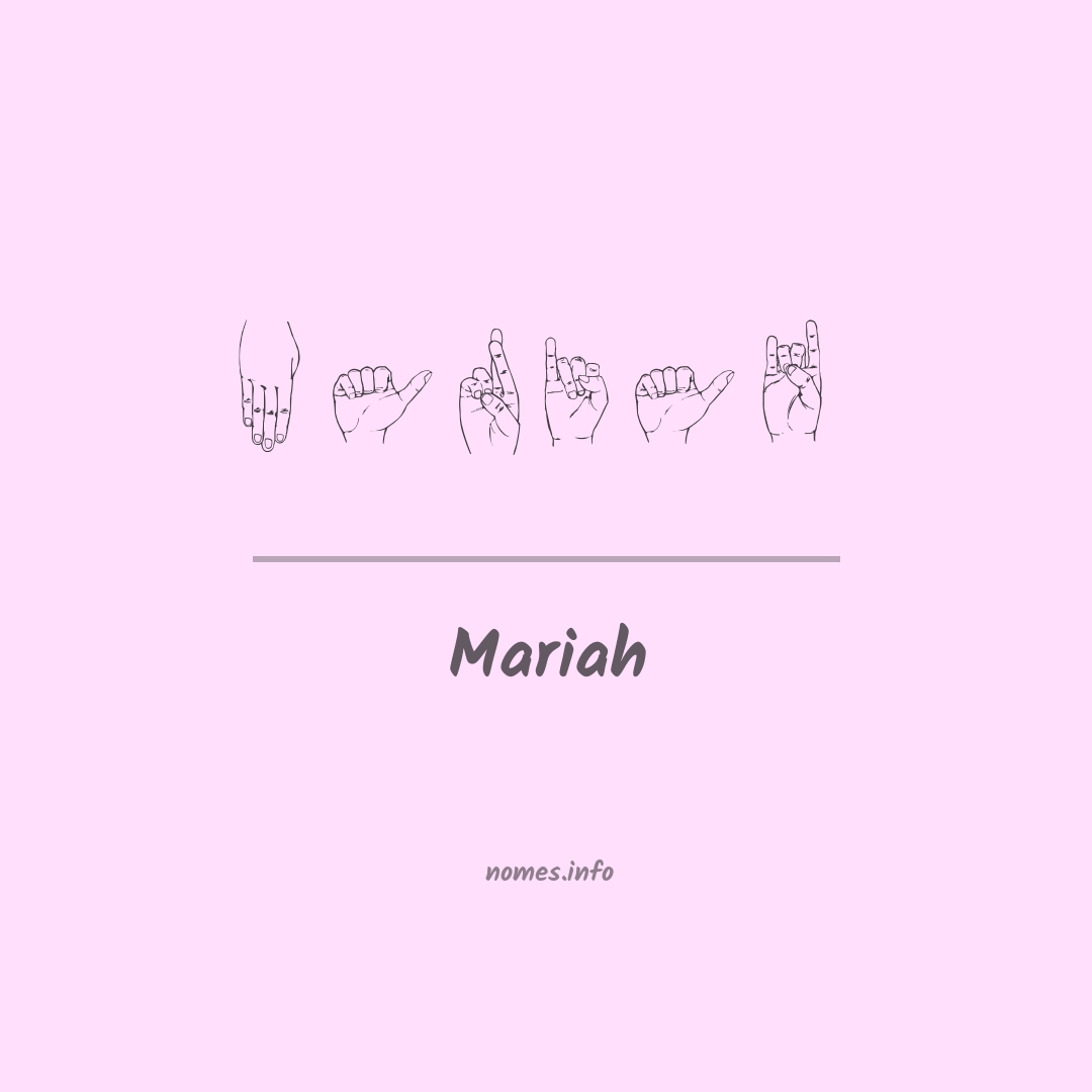 Mariah em Libras
