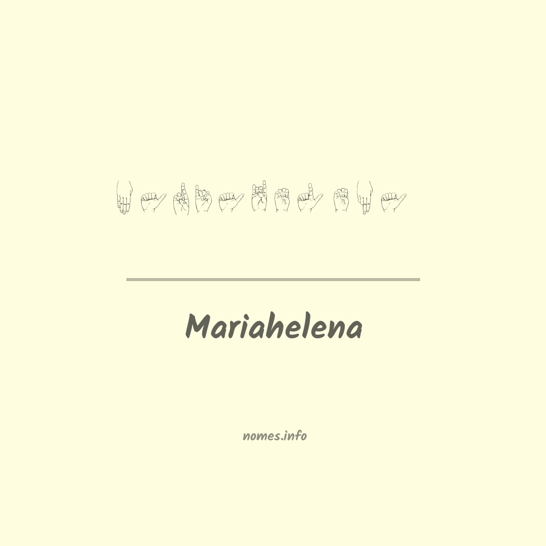 Mariahelena em Libras