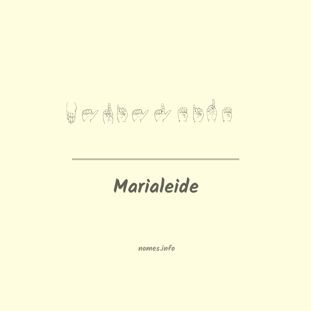 Marialeide em Libras