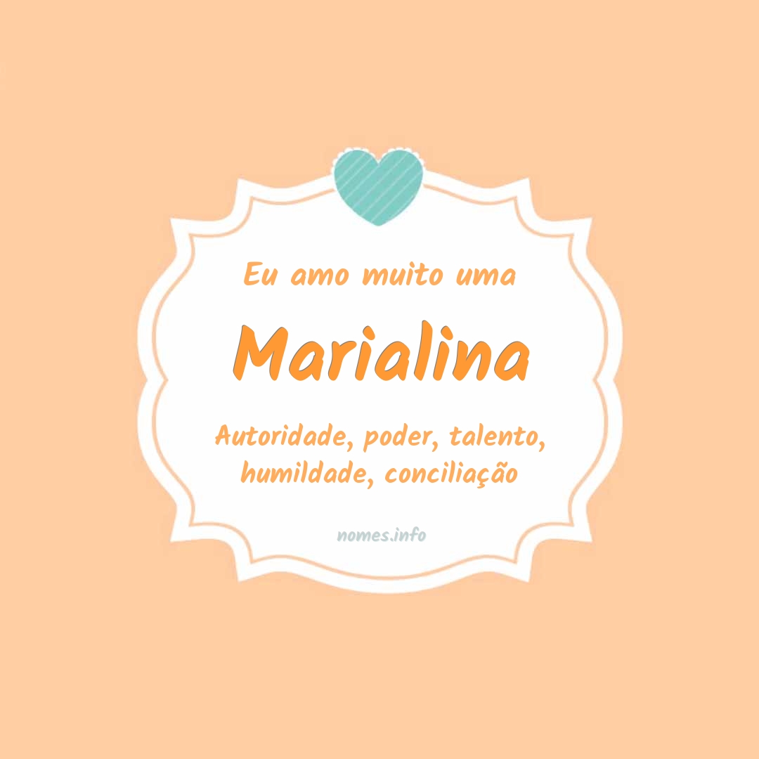 Eu amo muito Marialina