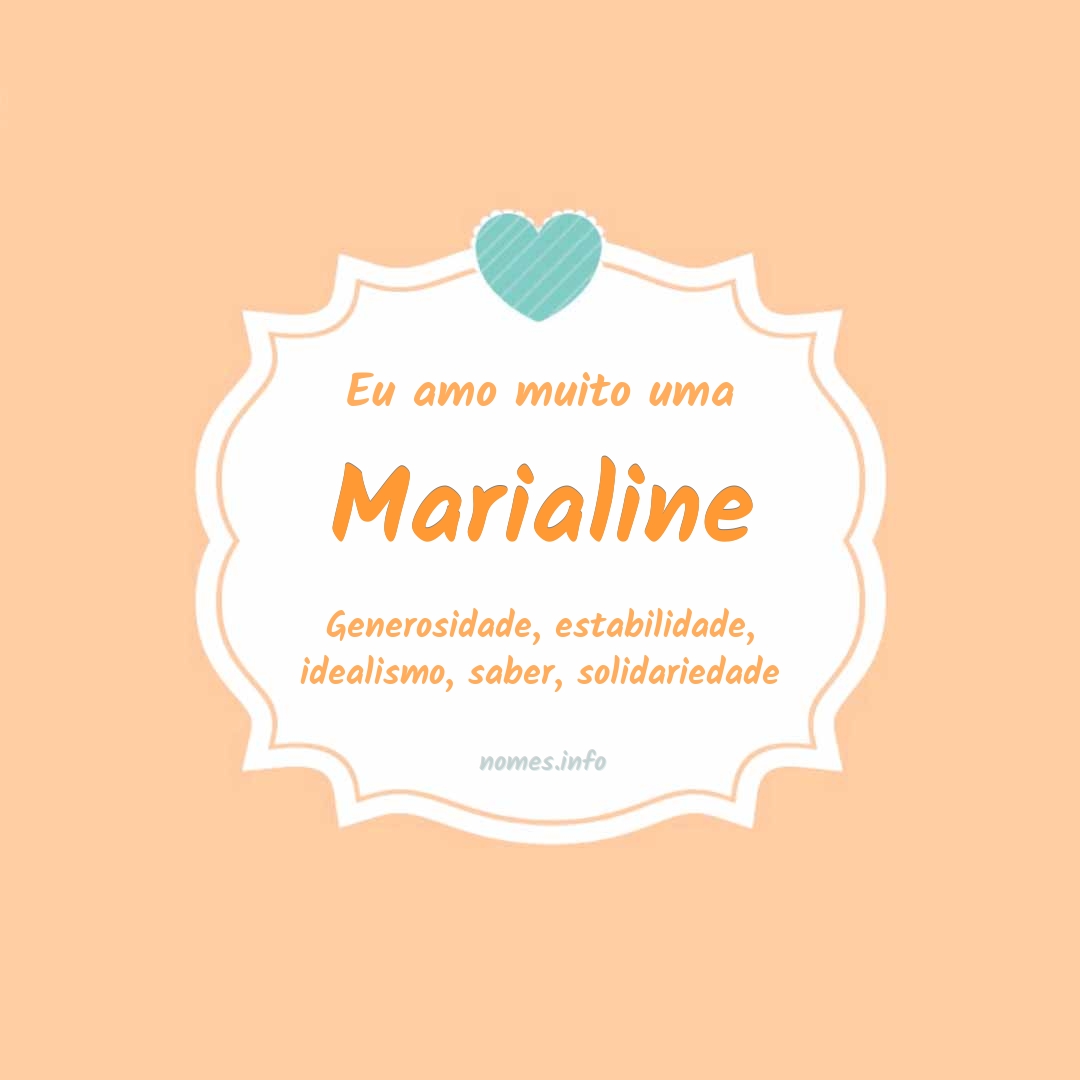 Eu amo muito Marialine