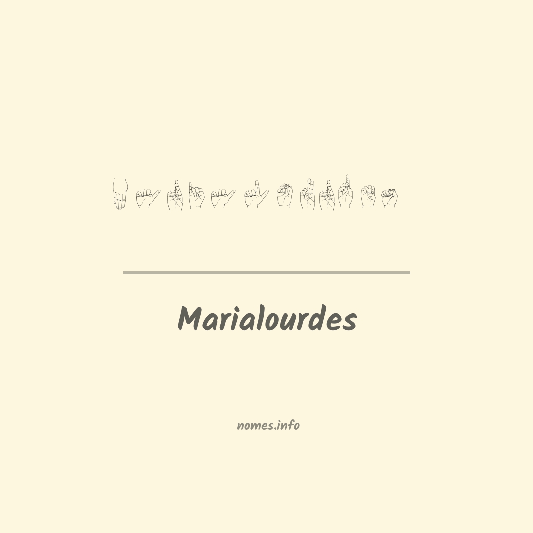 Marialourdes em Libras