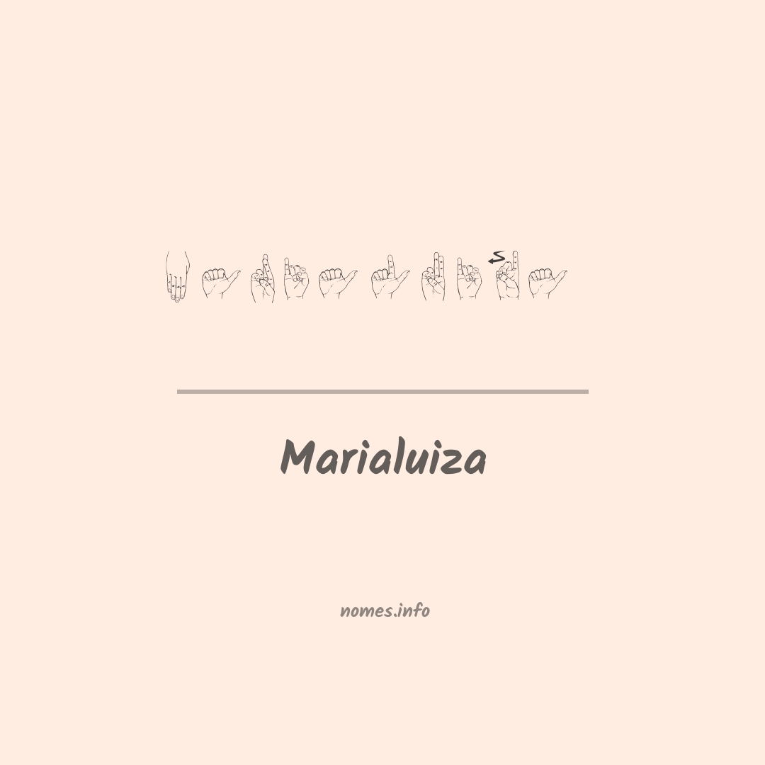 Marialuiza em Libras