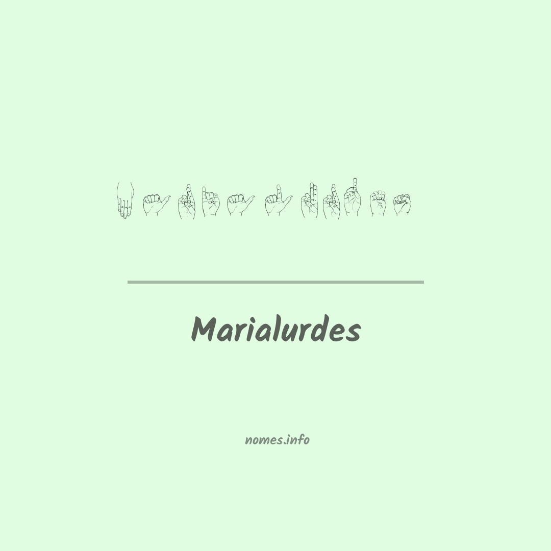 Marialurdes em Libras