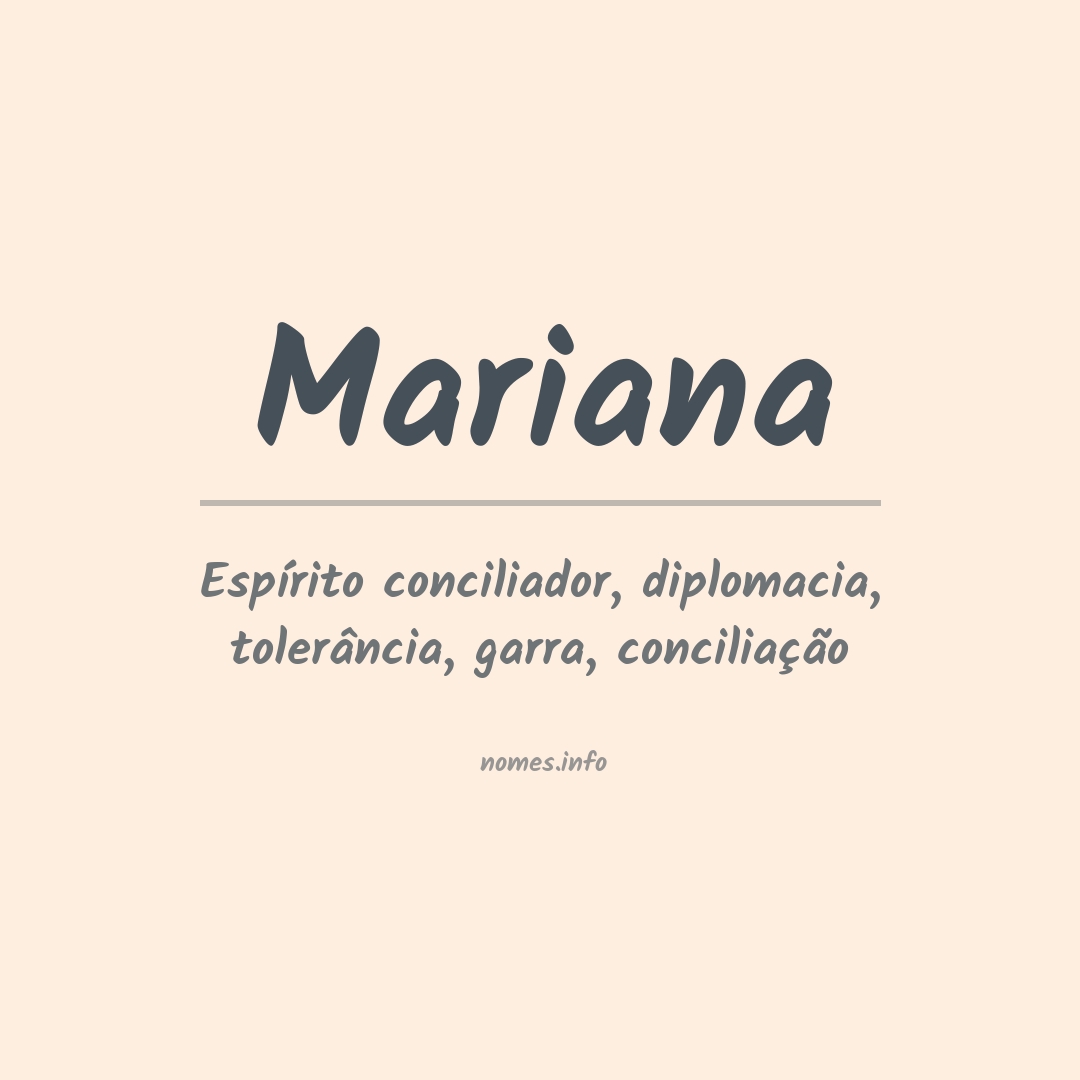 Significado do nome Mariana