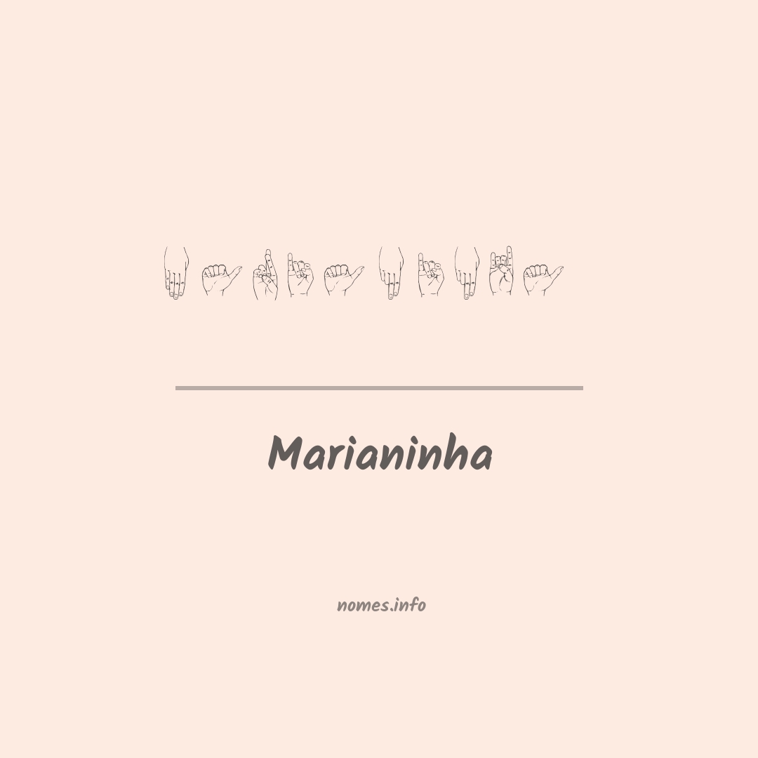 Marianinha em Libras