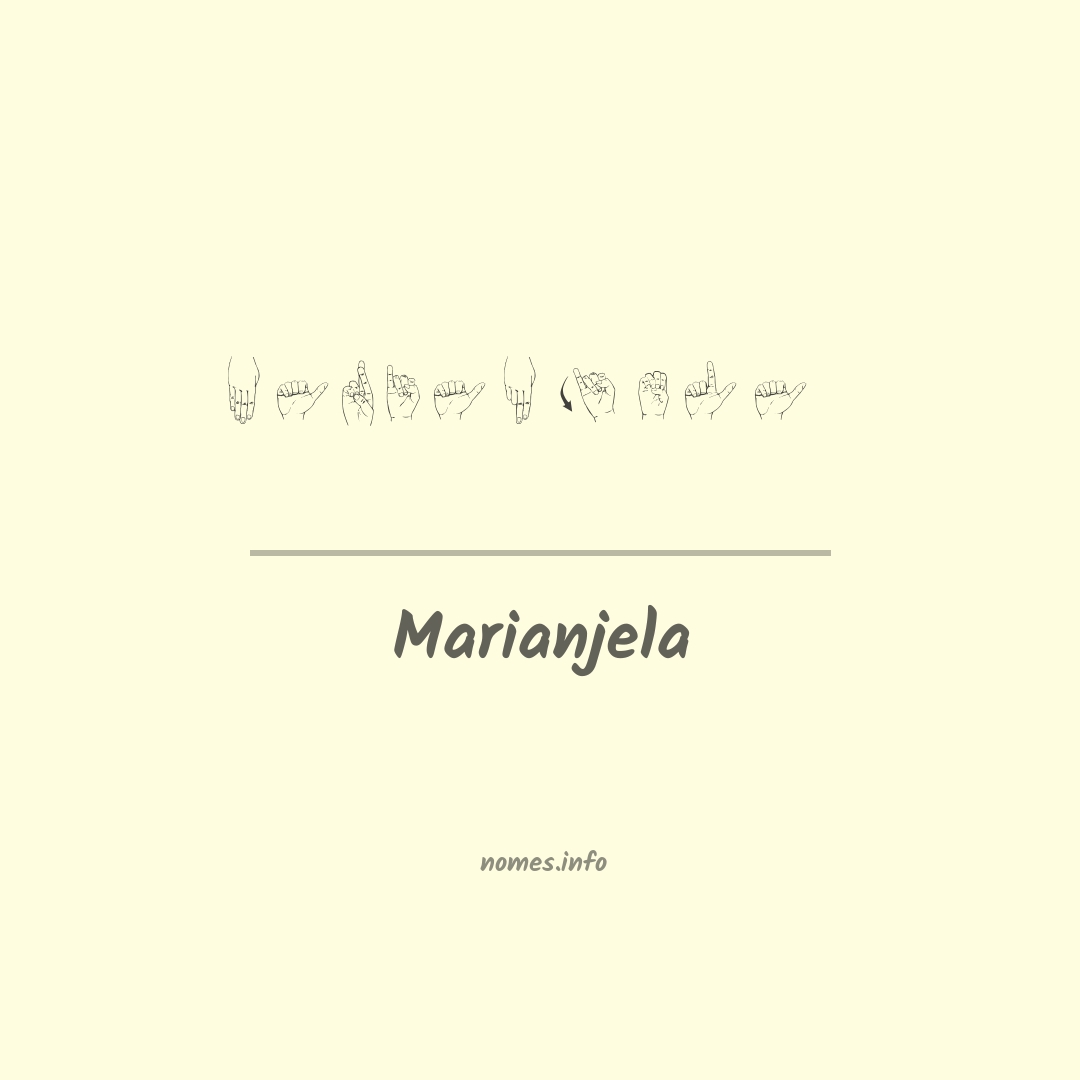 Marianjela em Libras