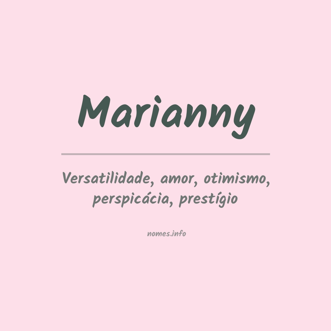 Significado do nome Marianny