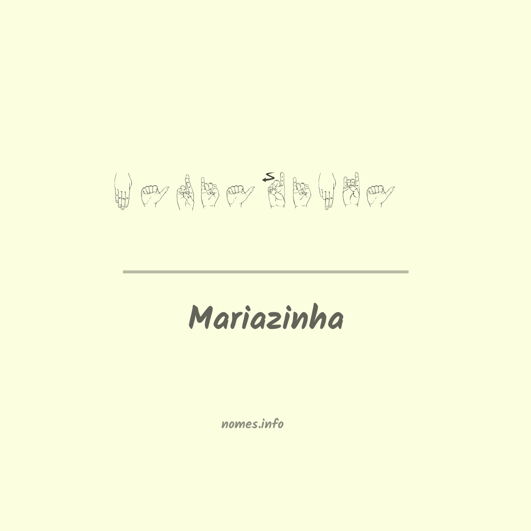 Mariazinha em Libras