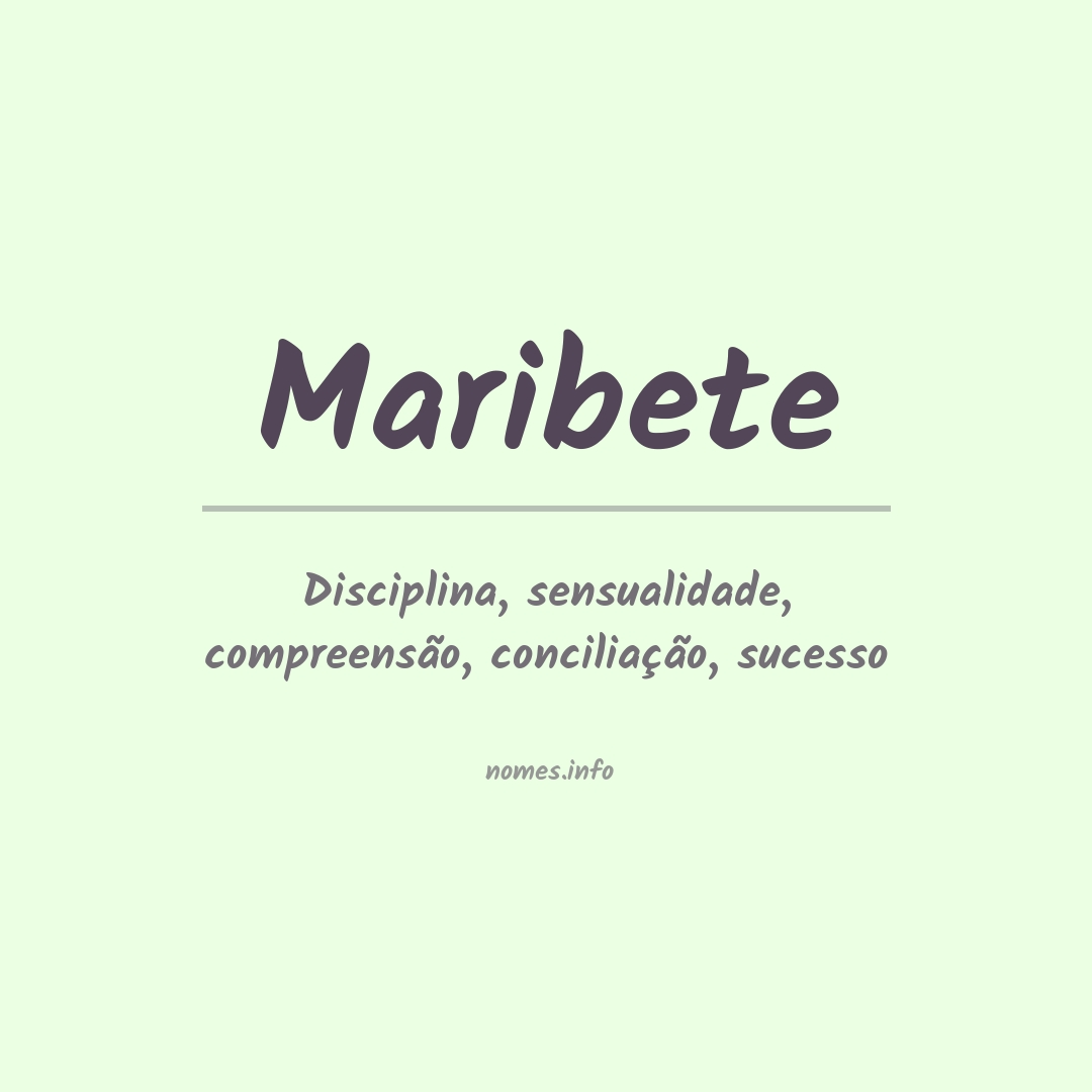 Significado do nome Maribete